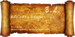 Bánffi Linda névjegykártya